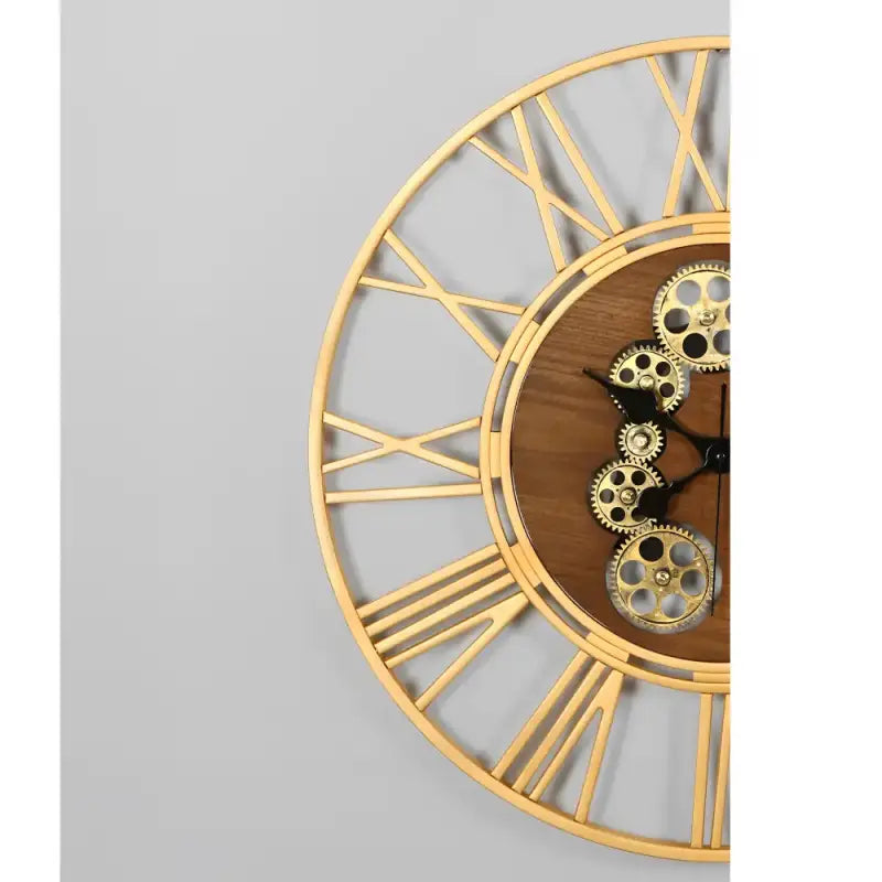 ZEGAR SCIENNY DUZY ZLOTY | LUKOW - Zloty - Horloges murales