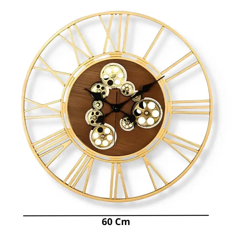 ZEGAR SCIENNY DUZY ZLOTY | LUKOW - Zloty - Horloges murales