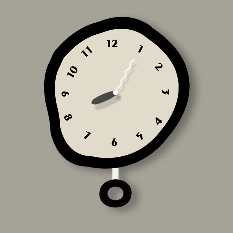 ZEGAR SCIENNY W STYLU SKANDYNAWSKIM | BARTOSZYCE - Z wahadłem / 33 CM - Horloges murales