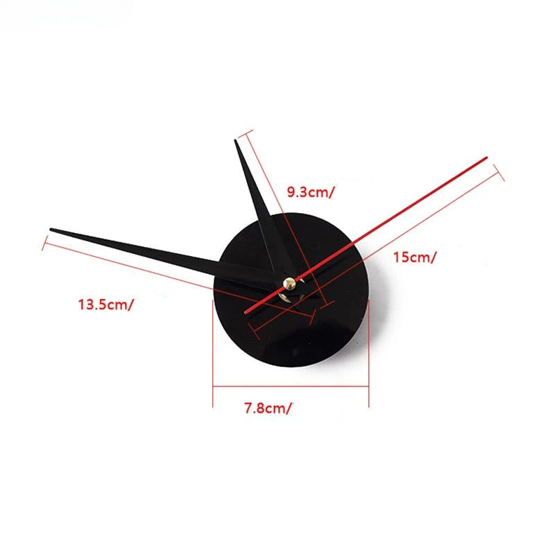 ZEGAR ŚCIENNY DIY DUŻY NAKLEJANY | POLKOWICE