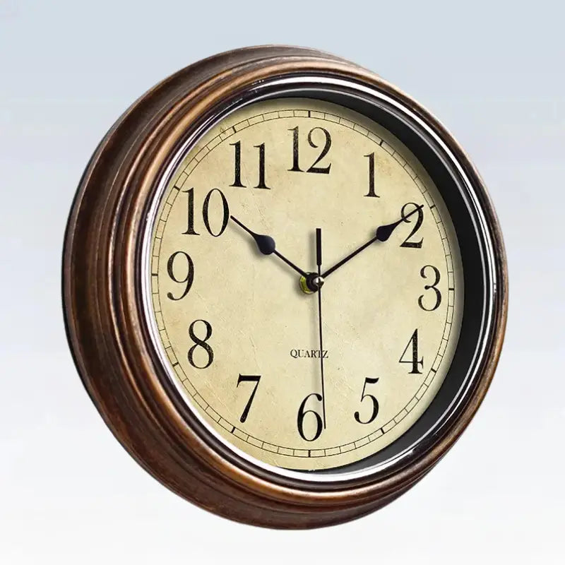 ANTYCZNY ZEGAR SCIENNY | SRODA WIELKOPOLSKA - Brązowy – cyfry arabskie