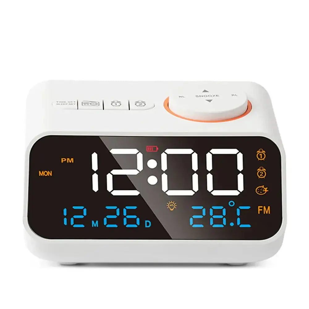 Black Digital Alarm Clock - wall clock
