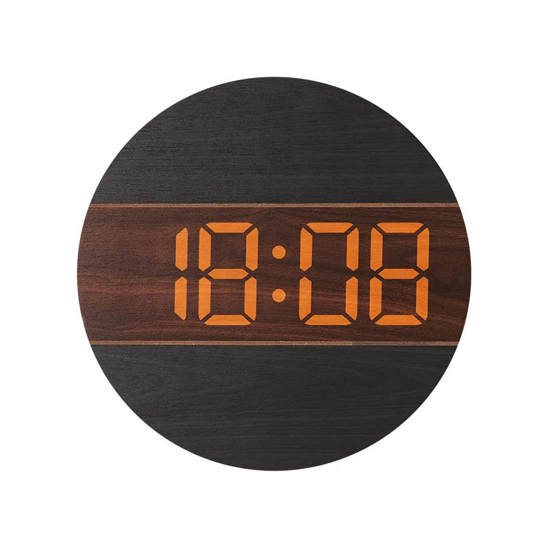 CYFROWY ZEGAR SCIENNY LED | KEDZIERZYN-KOZLE - Czarny - Horloges murales