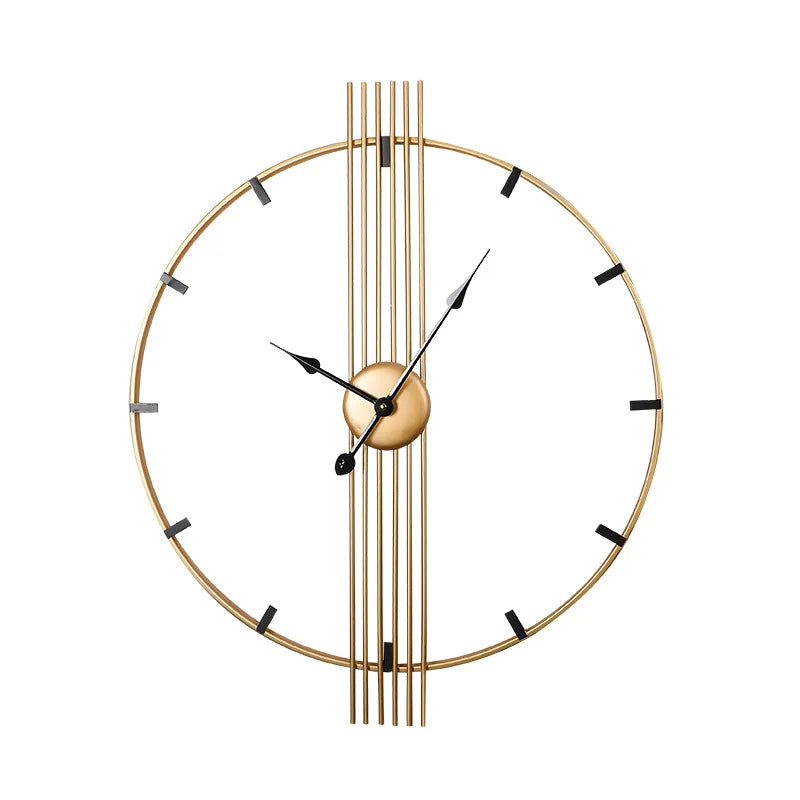 CZARNO ZLOTY ZEGAR SCIENNY | PIEKOSZOW - 60 CM