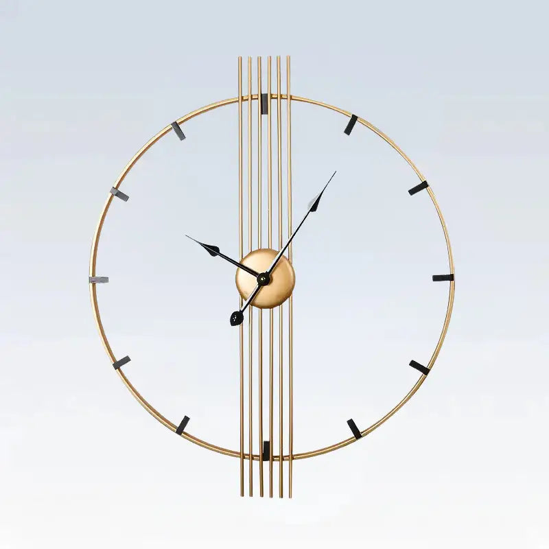 CZARNO ZLOTY ZEGAR SCIENNY | PIEKOSZOW