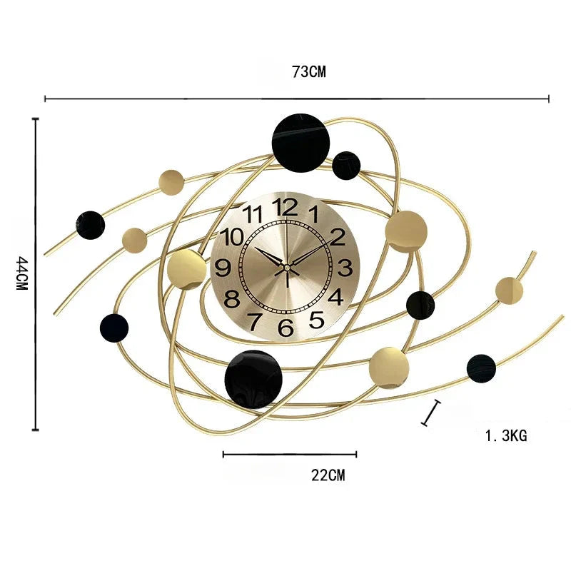 DEKORACYJNY ZEGAR SCIENNY | WOLOMIN - Zloty