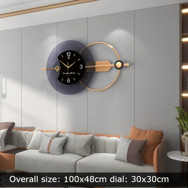 DESIGNERSKI ZEGAR SCIENNY | OSTROLEKA - 100 X 48 CM - Horloges murales