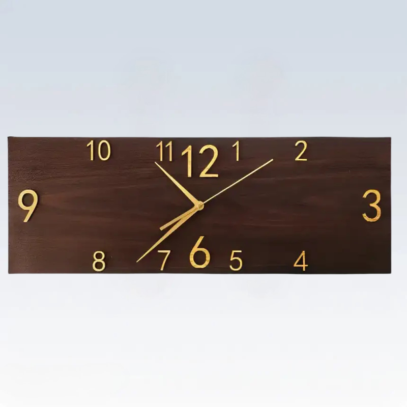 DREWNIANY ZEGAR SCIENNY STYL RUSTYKALNY | ZORY - Horloges murales