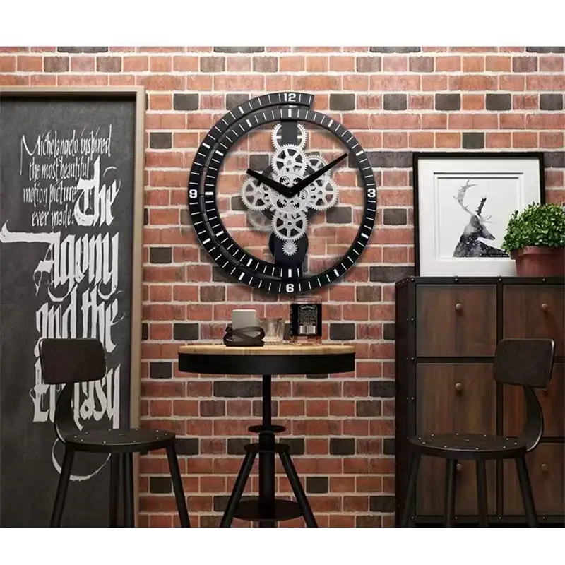 industrialny zegar ścienny
