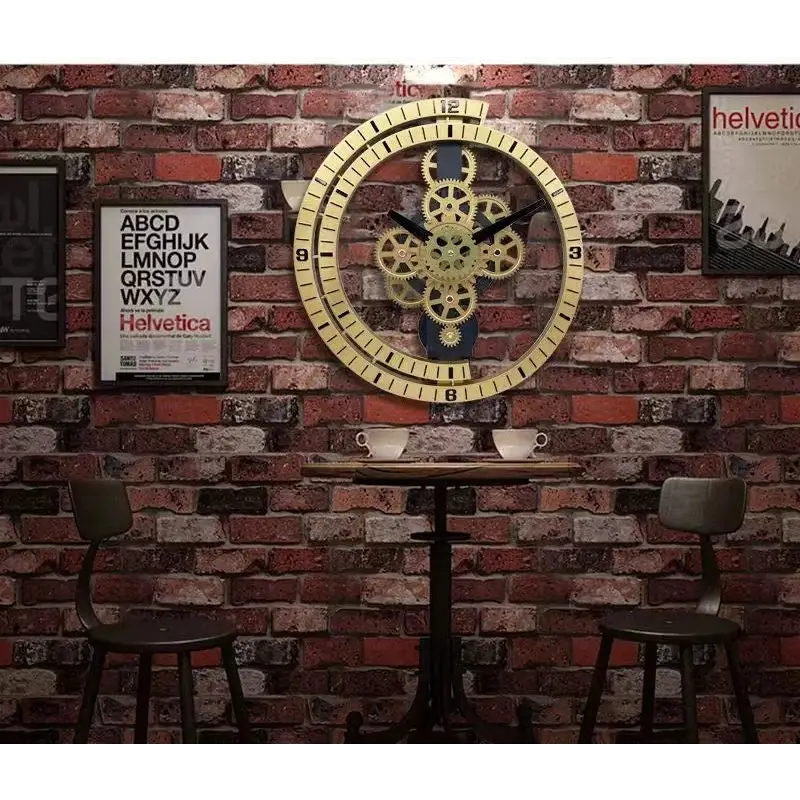 industrialny zegar ścienny