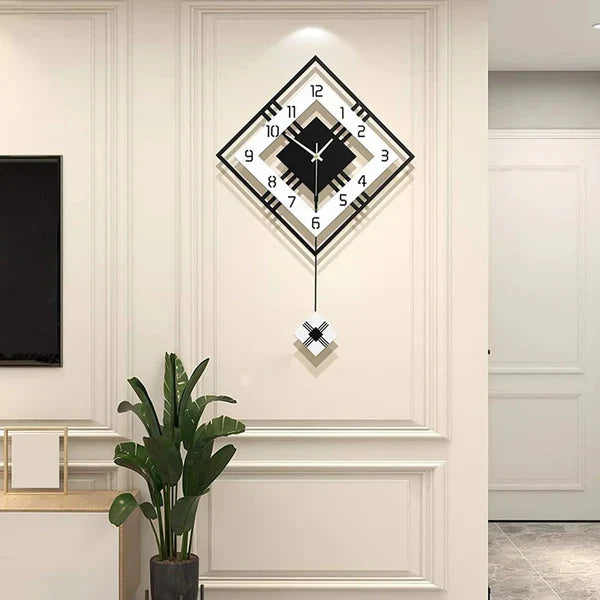 NOWOCZESNY ZEGAR SCIENNY Z WAHADLEM | ZYWIEC - Horloges murales