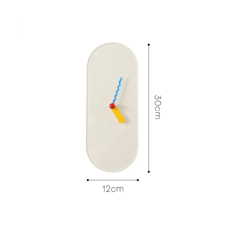 ZEGAR SCIENNY ART DECO MINIMALIST | SOSNOWIEC - biały - Horloges murales