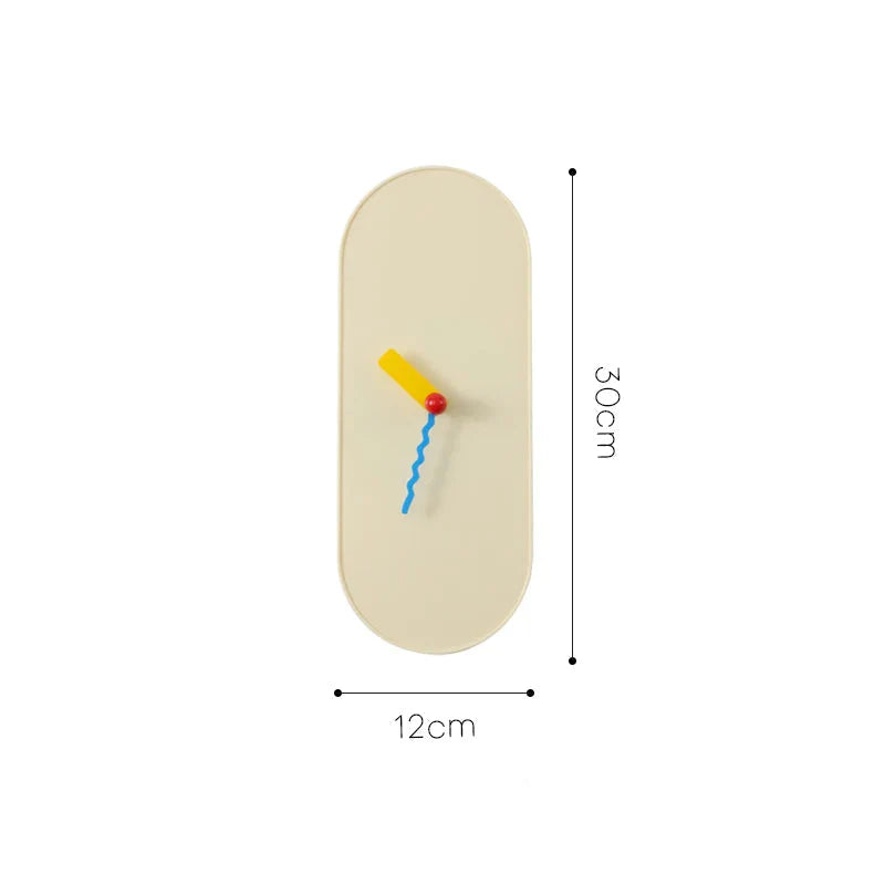 ZEGAR SCIENNY ART DECO MINIMALIST | SOSNOWIEC - biały mleczny - Horloges murales