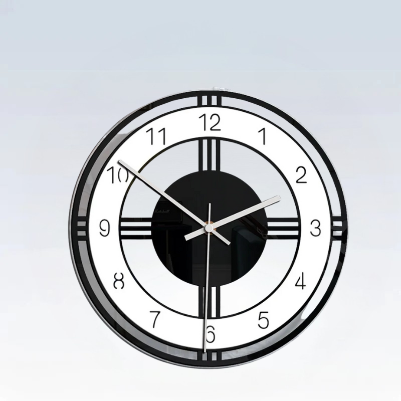 ZEGAR SCIENNY BIALO CZARNY | MINSK MAZOWIECKI