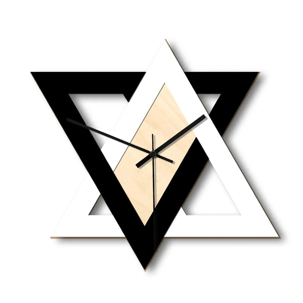 ZEGAR SCIENNY CZARNO BIALY | STALOWA WOLA - Horloges murales