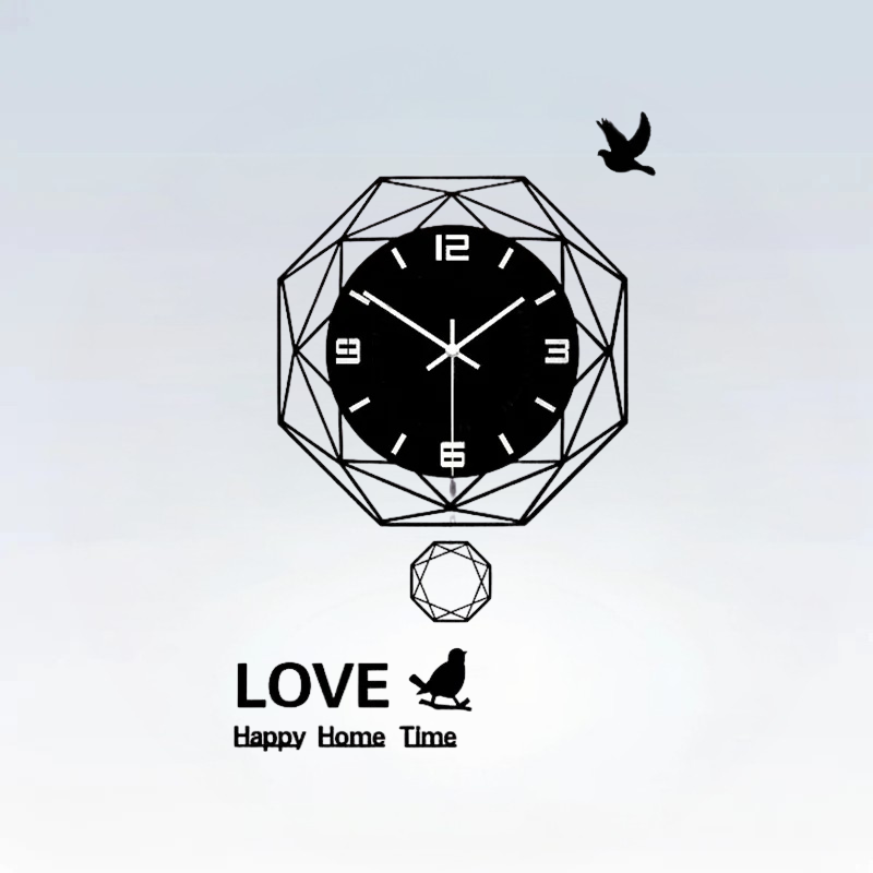 ZEGAR SCIENNY CZARNY 60 CM | CIECHANOW - Czarny