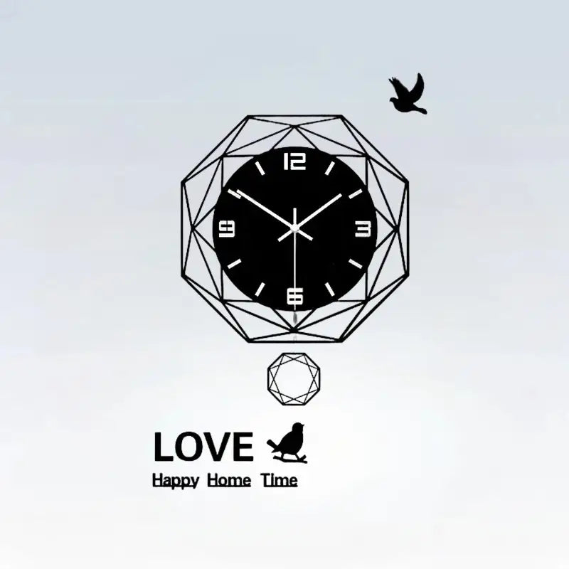 ZEGAR SCIENNY CZARNY 60 CM | CIECHANOW - Czarny