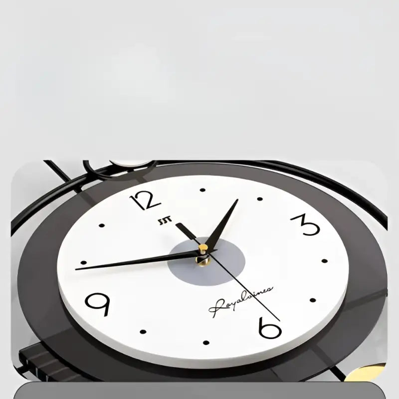 ZEGAR SCIENNY CZARNY NOWOCZESNY | WARSZAWA