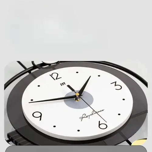 zegar ścienny czarny nowoczesny