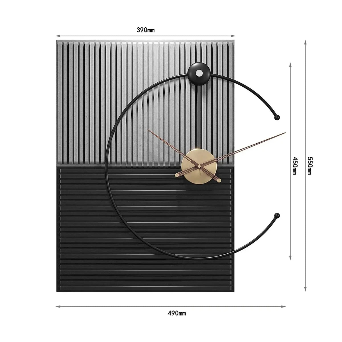 ZEGAR SCIENNY DESIGN | SWIDNIK - 39 X 55 cm - Horloges murales