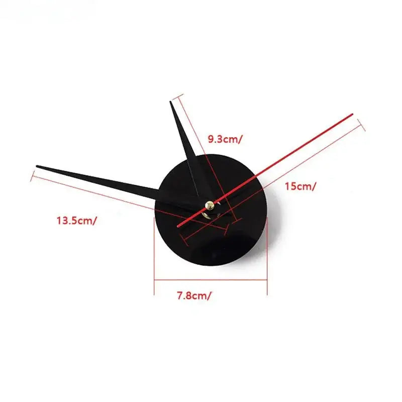 ZEGAR ŚCIENNY DIY DUŻY NAKLEJANY | POLKOWICE