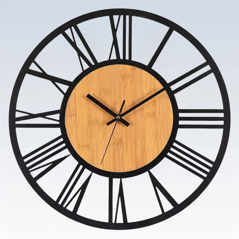 ZEGAR SCIENNY DREWNIANY LOFT | TCZEW - Horloges murales