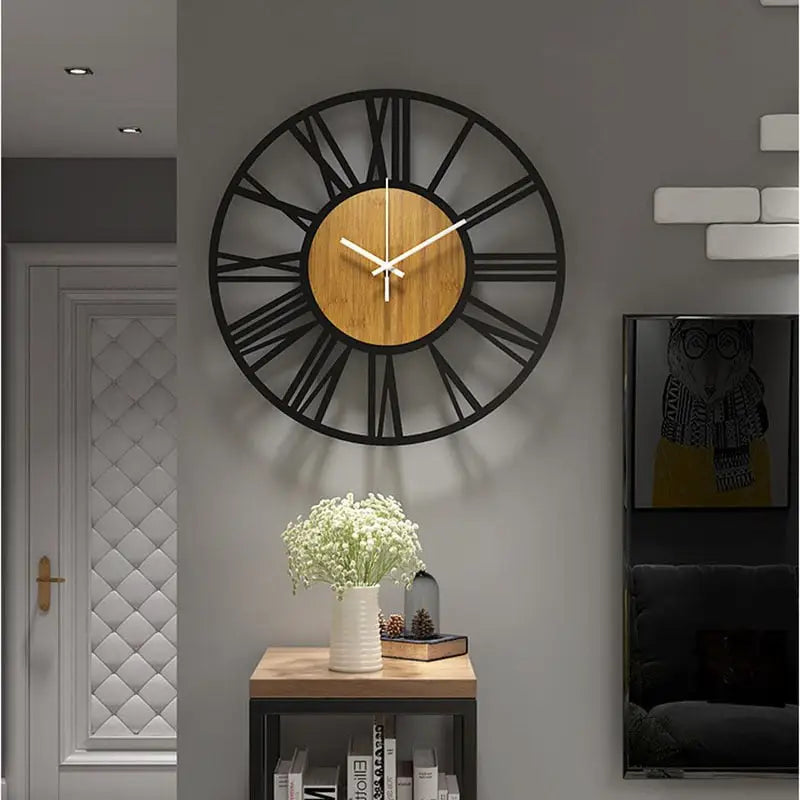 ZEGAR SCIENNY DREWNIANY LOFT | TCZEW - Horloges murales