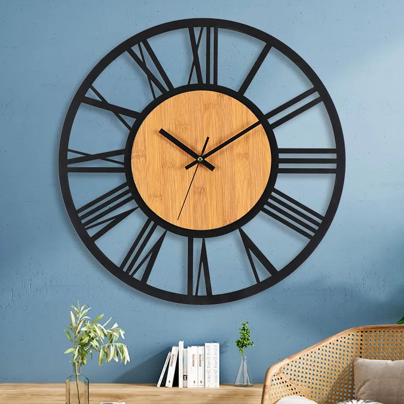 ZEGAR SCIENNY DREWNIANY LOFT | TCZEW - Horloges murales
