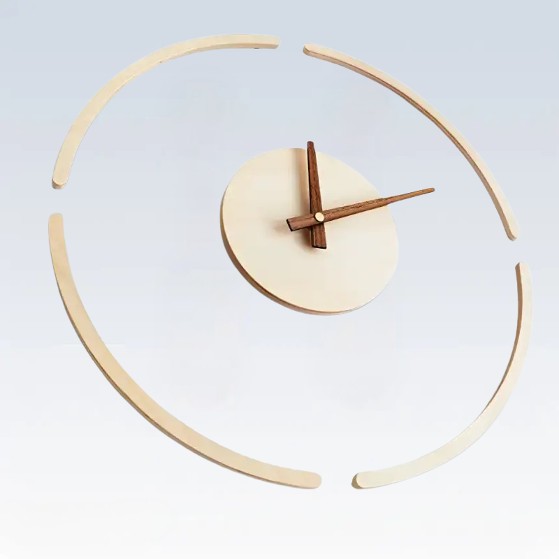 ZEGAR SCIENNY DREWNIANY NOWOCZESNY | CHELM - Horloges murales