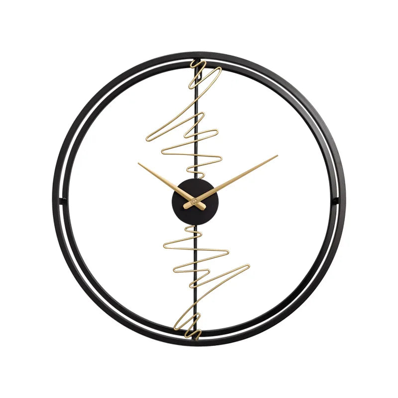 ZEGAR SCIENNY DUZY 60 CM | PULAWY - Black - Horloges murales