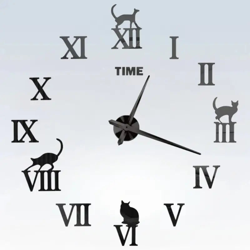 ZEGAR ŚCIENNY KOT | KOŁO