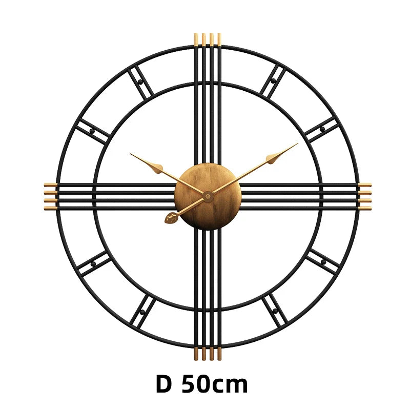 ZEGAR SCIENNY LOFTOWY | GLOGOW - 50 CM - Horloges murales