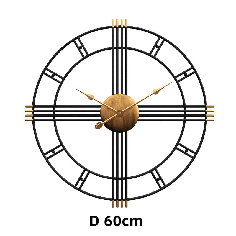 ZEGAR SCIENNY LOFTOWY | GLOGOW - 60 CM - Horloges murales