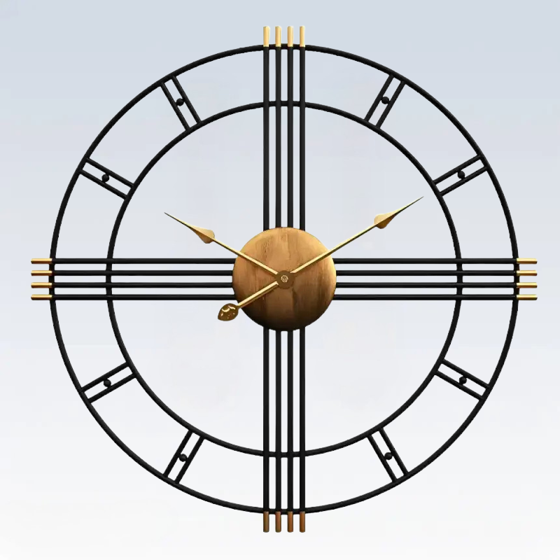 ZEGAR SCIENNY LOFTOWY | GLOGOW - Horloges murales