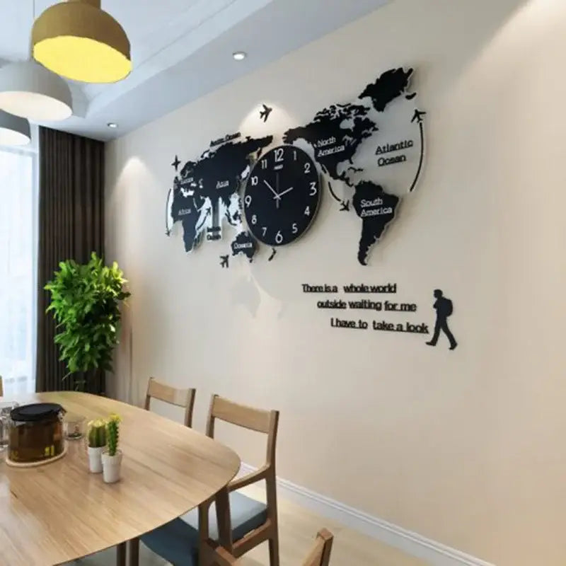 zegar ścienny mapa świata - Horloges murales