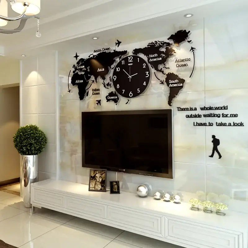 zegar ścienny mapa świata - Horloges murales