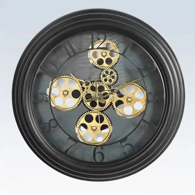 ZEGAR SCIENNY MECHANIZM | KRASNIK - Czarny