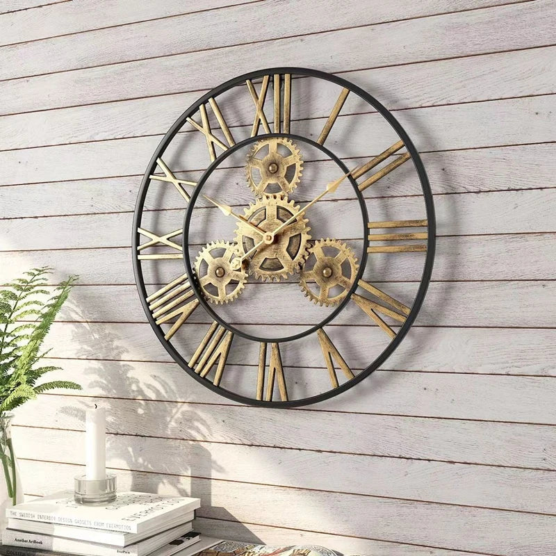 ZEGAR ŚCIENNY METALOWY 40 CM | BIAŁA PODLASKA