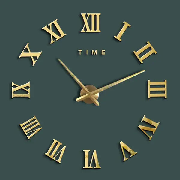 ZEGAR ŚCIENNY NAKLEJANY 40 CM | MARKI