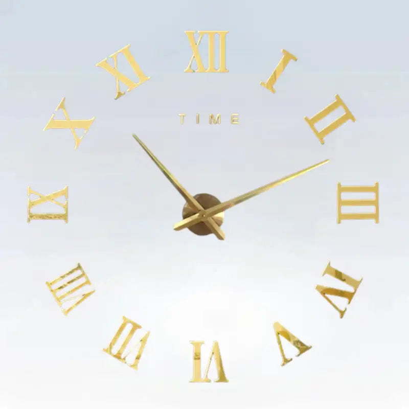 ZEGAR ŚCIENNY NAKLEJANY 40 CM | MARKI