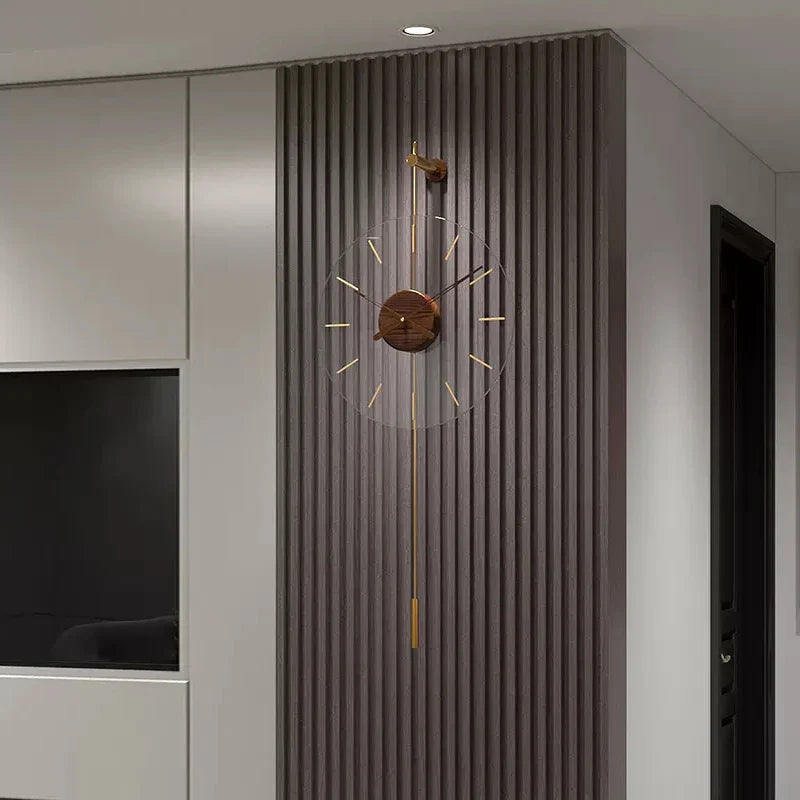 ZEGAR SCIENNY NOWOCZESNY ZLOTY | WIELUN