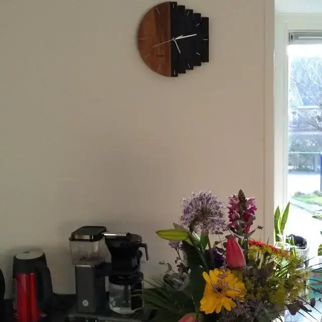 zegar ścienny okrągły drewniany