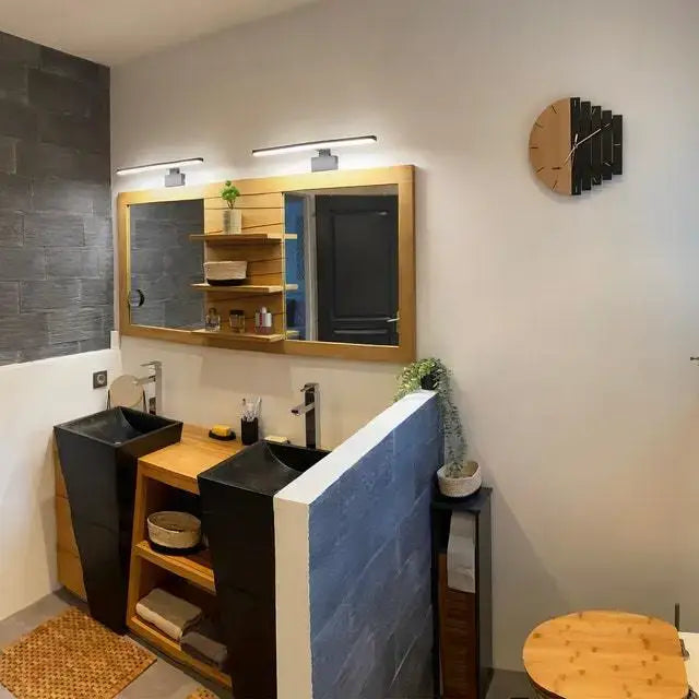 zegar ścienny okrągły drewniany