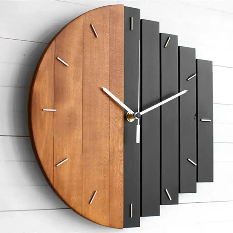 zegar ścienny okrągły drewniany