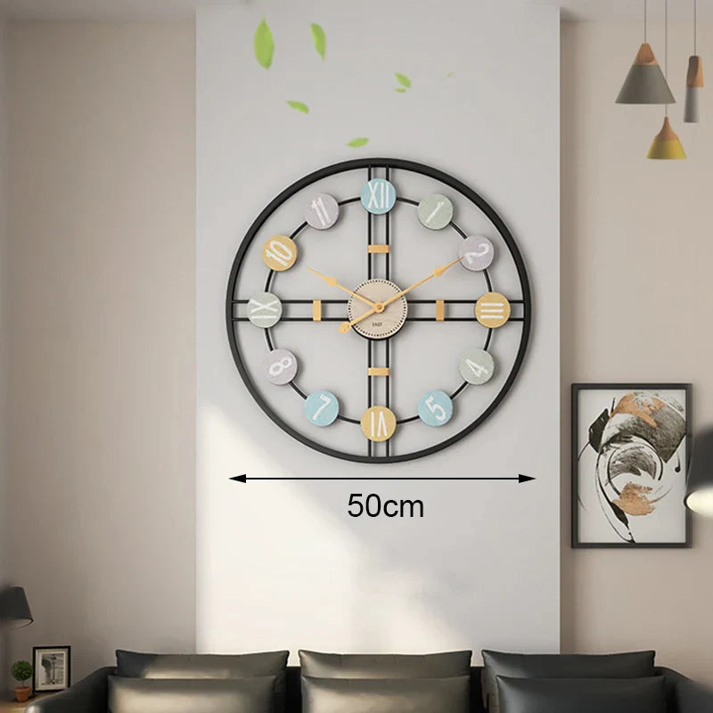 ZEGAR SCIENNY RETRO 50 CM | STARGARD SZCZECINSKI - Czarny - Horloges murales