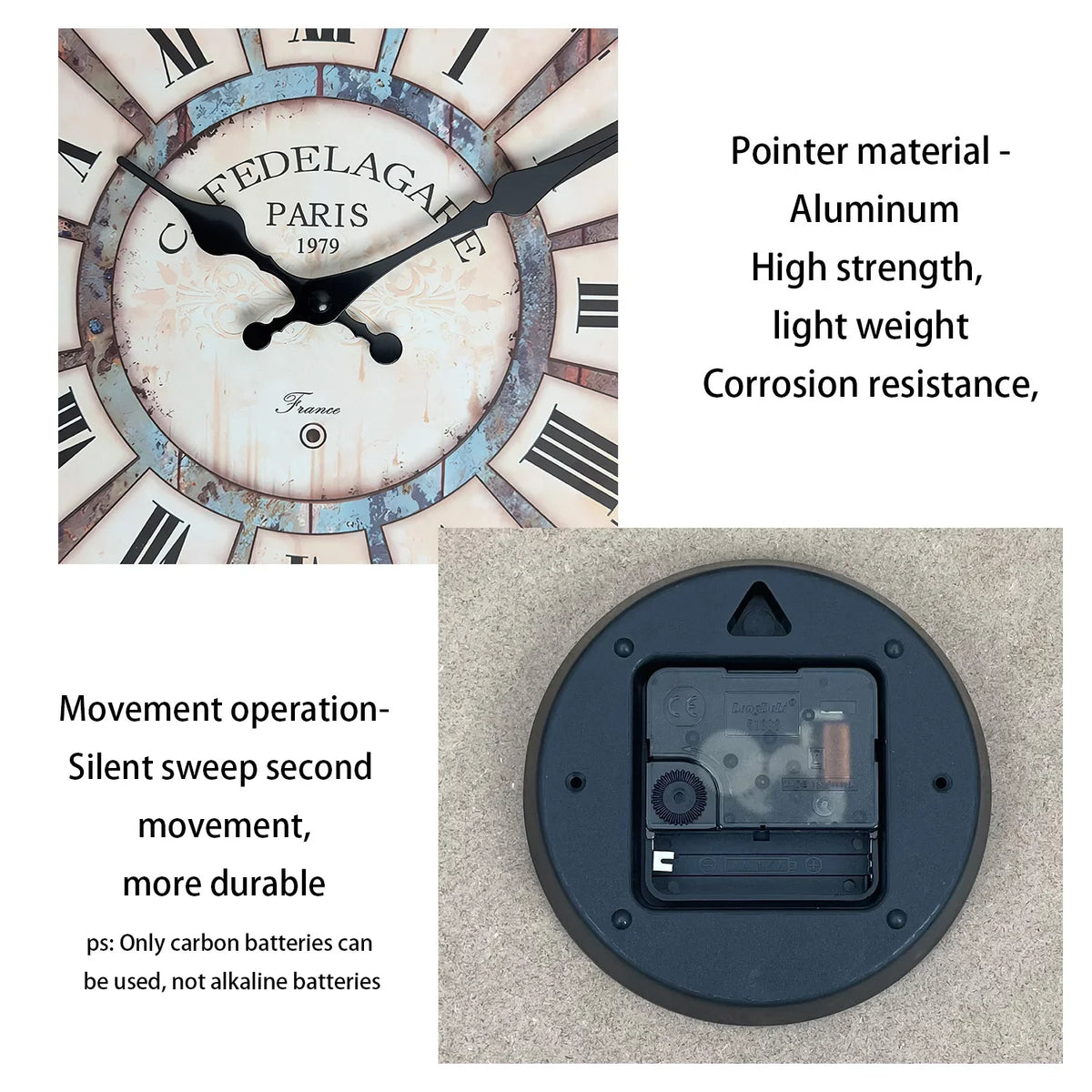 ZEGAR SCIENNY VINTAGE | SREM - Horloges murales