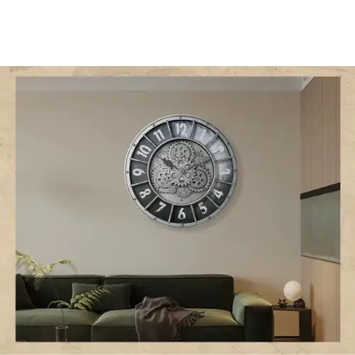 zegar ścienny z cichym mechanizmem