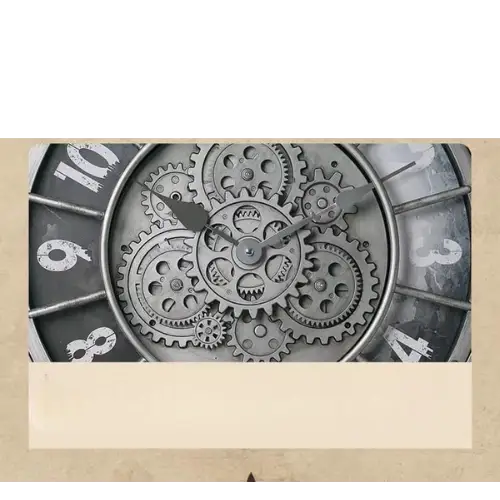 zegar ścienny z cichym mechanizmem