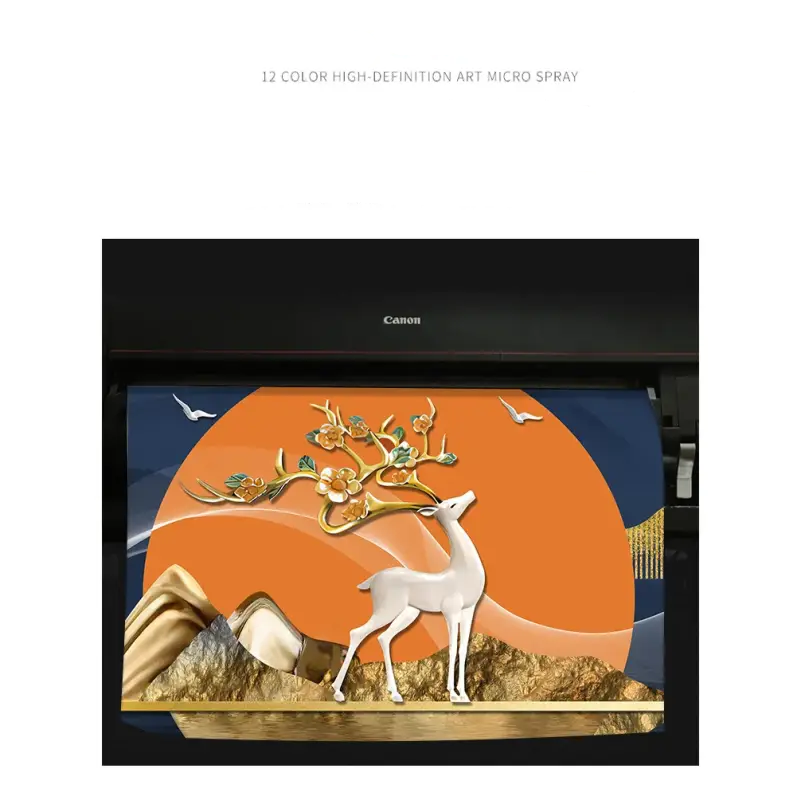 zegar ścienny z jeleniem