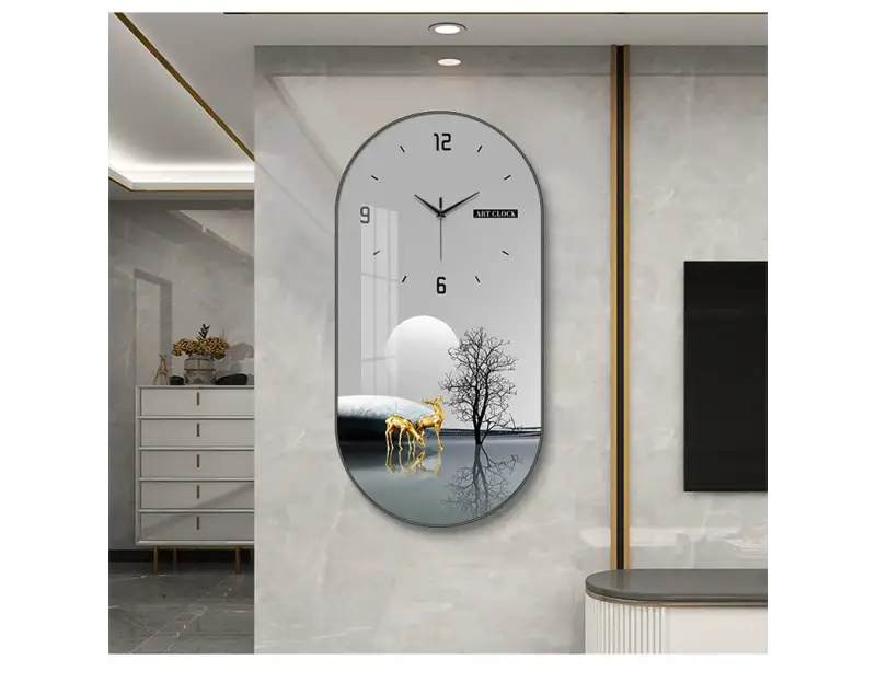 zegar ścienny z jeleniem